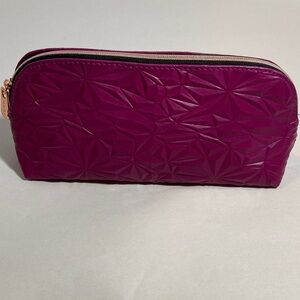 Mary Kay Geometric Purple and Rose Gold Cosmetic Case